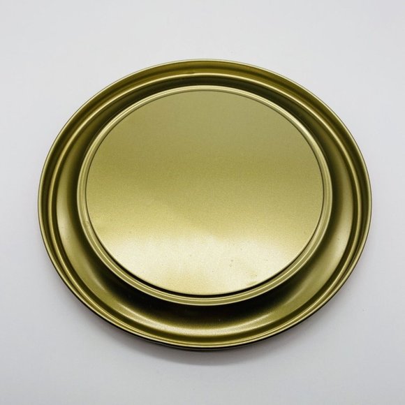 VTG 1896-1996 Embossed DeLuxe 7" Fruitcake Tin Collin Street Bakery Corsicana TX - Picture 8 of 10